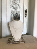 Jewelry bust,necklace stand,jewelry holder, with crown