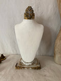 Jewelry Bust on barn wood base with beautiful crown