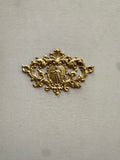 Gold scroll stamping