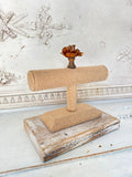 Burlap cuff holder,Jewelry Stand