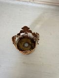 Metal  crown finial with beautiful patina aging