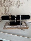 Barn wood and velvet cuff holder , vintage barn wood,Jewelry Stand
