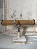 Burlap cuff holder,Jewelry Stand