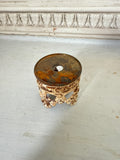 Metal  crown finial with beautiful patina aging