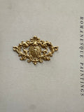 Gold scroll stamping