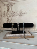 Barn wood and velvet cuff holder , vintage barn wood,Jewelry Stand