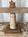 Barn wood cuff holder with embellished crown,Jewelry Stand