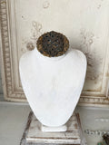 Bust with salvaged Barn Wood Base and vintage hardware