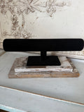 Barn wood and velvet cuff holder , vintage barn wood,Jewelry Stand