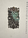 Raw brass patina filigree stamping