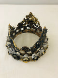 Metal crown with beautiful petite roses around the base of crown