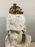 Crown with cherub medallion and small crown