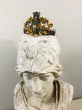 Crown with cherub medallion and small crown