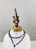 Jewelry bust with old fence finial top