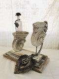 Plaster corbel jewelry stand, architectural jewelry display, plaster corbel statue, jewelry stand