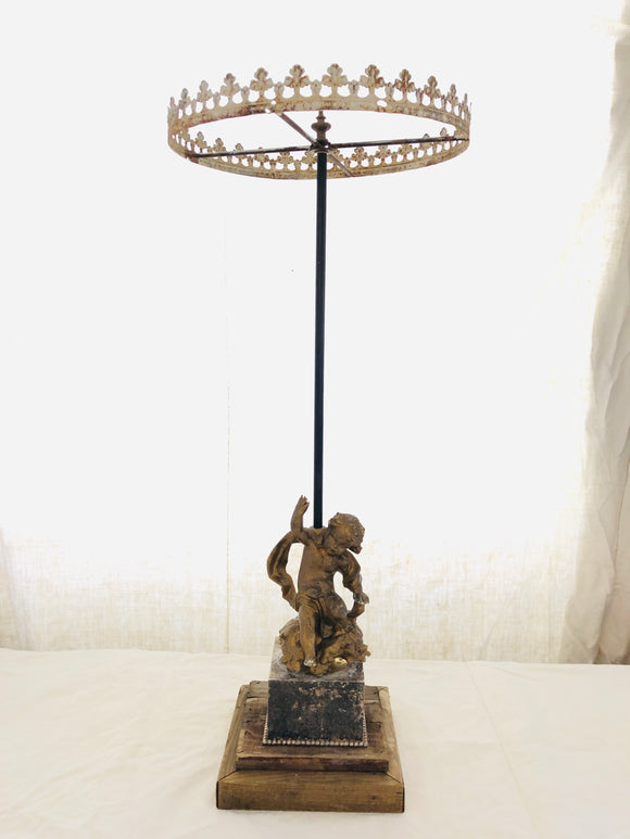 Vintage cherub jewelry display,necklace stand,Jewelry holder,