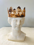 Metal crown,head crown,metal crown,queen crown, 3.75"