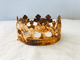 Metal crown,head crown,metal crown,queen crown, 3.75"