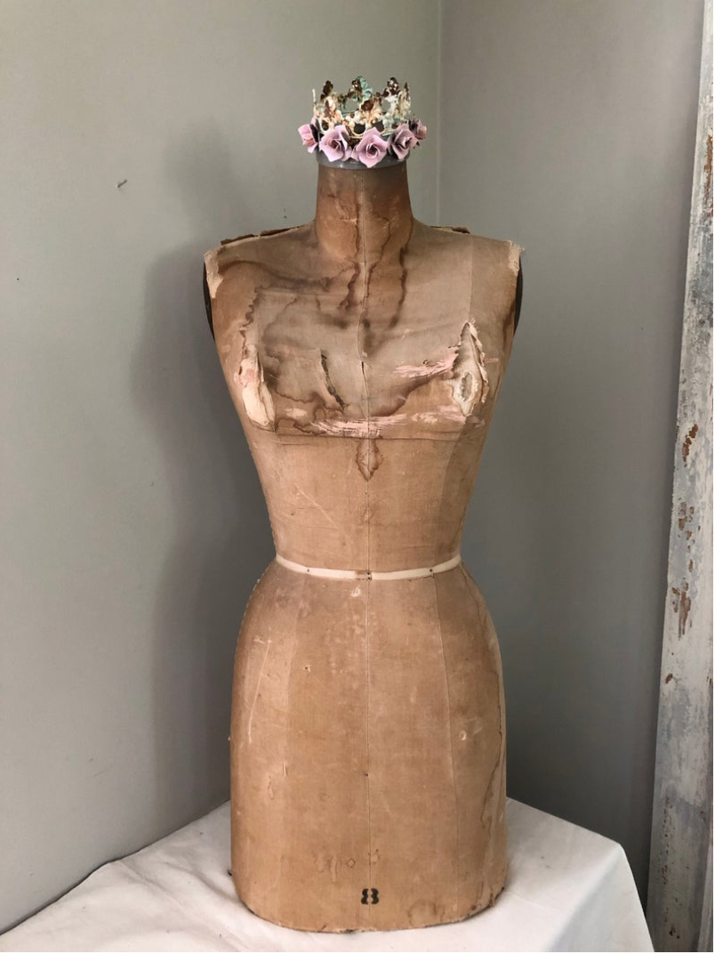 vintage dress mannequin Mannequin display,dress form,jewelry display,bodice display,vintage st –  Faded Fragments