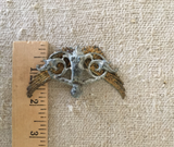 Cherub metal finding, 1 Metal oxidized cherub stamping with wings