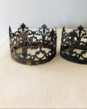 Metal crowns, set of 3 lace metal crowns