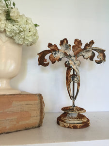 Leaf cast iron necklace Display,jewelry stand,jewelry display,cast iron salvaged parts,iron leaves,cast iron leaf,cast iron stand,iron stand