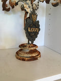 Leaf cast iron necklace Display,jewelry stand,jewelry display,cast iron salvaged parts,iron leaves,cast iron leaf,cast iron stand,iron stand