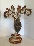 Leaf cast iron necklace Display,jewelry stand,jewelry display,cast iron salvaged parts,iron leaves,cast iron leaf,cast iron stand,iron stand