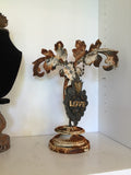 Leaf cast iron necklace Display,jewelry stand,jewelry display,cast iron salvaged parts,iron leaves,cast iron leaf,cast iron stand,iron stand