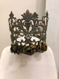 Lace crown, 3” medium metal  lace crown