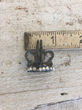 Small crown,patina metal crown-queen crown-fairy crown-cross crown-religious-small crown,french bulldog crown