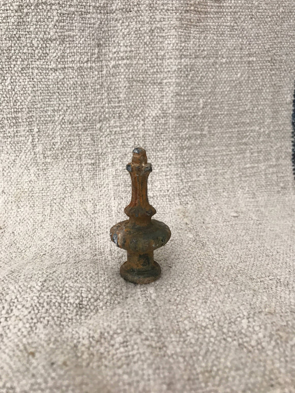 Lamp finials  aged bronze color with scroll design,pieces,lamp tops,lamp parts,flowered lamp parts,chandelier parts,lighting parts,#108