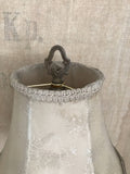 Lamp finials aged bronze color with scroll design