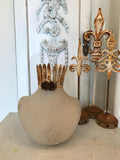 Necklace stand,jewelry holder,necklace display,vintage looking crown,jewelry holder,jewelry display,bust with crown on top