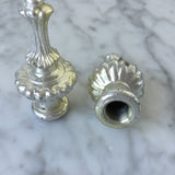 Lamp finials , vintage lamp parts, salvaged lighting, chandalier parts (pair), chandelier parts