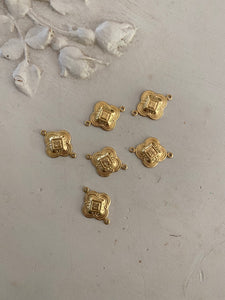 Jewelry connectors in gold 6 pieces