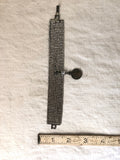 Rhinestone bracelet, embellished rhinestones with silver pendant