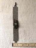 Rhinestone bracelet, embellished rhinestone bracelet and a round mary pendant
