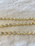 Rhinestone chain, 6mm rhinestone chain by the foot, crystal chain, stones on a chain