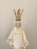 Head crown,feathered crown,metal crown,queen crown,fairy crown,wreath,wreath,vintage rhinestones,metal banding,leaf crown