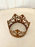 Lace crown, 3” medium metal  lace crown