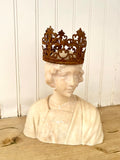 Lace crown, 3” medium metal  lace crown