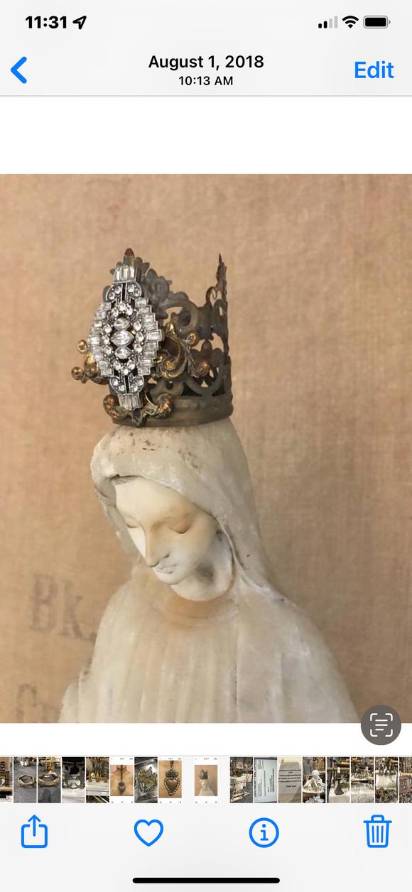 Gallery wire, Tin Crown Banding  sold by the foot