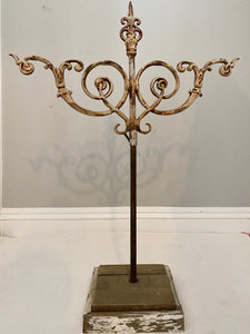 Cast iron Jewelry Stand,necklace display,salvaged fence part