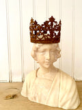 Lace crown, 3” medium metal  lace crown