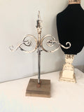 Cast iron Jewelry Stand,necklace display,salvaged fence part
