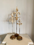 3 Fleur De Lis Architectural Jewelry Stands