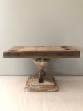 Vintage claw foot stand,1 ball claw foot with barn wood,bathtub feet