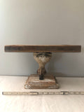 Vintage claw foot stand,1 ball claw foot with barn wood,bathtub feet