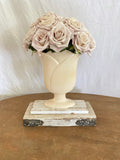 Wood base made from old barn wood